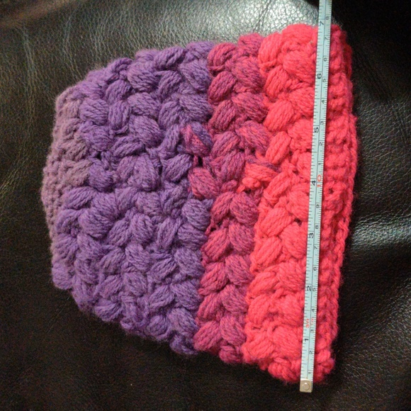 Girls Cross Puff Beanie - Picture 3 of 5